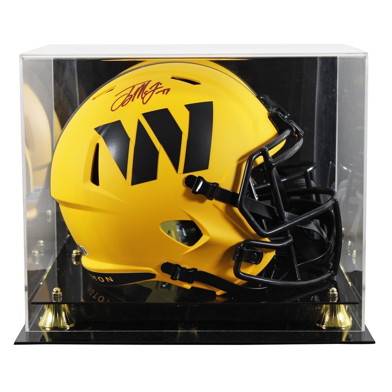 Commanders Terry McLaurin Signed Rave Full Size Speed Rep Helmet W/ Case BAS Wit