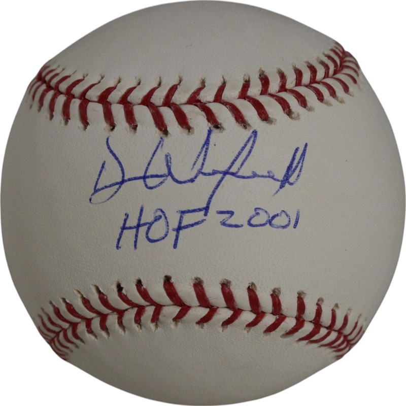 Dave Winfield Autographed New York Yankees OML Baseball HOF 01 Beckett 50124