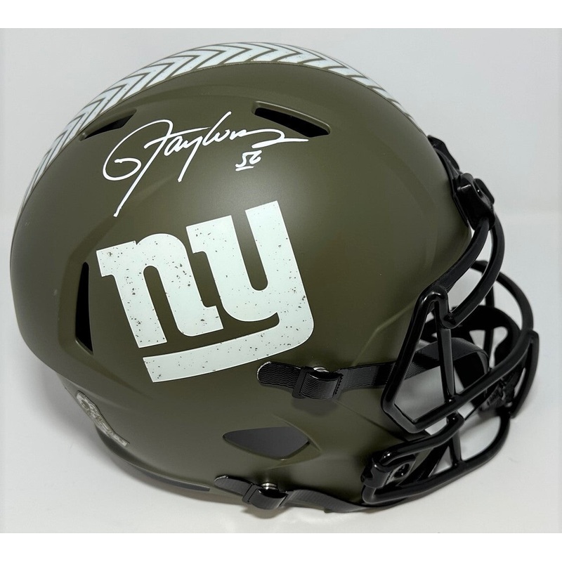 Giants LAWRENCE TAYLOR Signed Full Size SALUTE Replica Speed Helmet AUTO – BAS