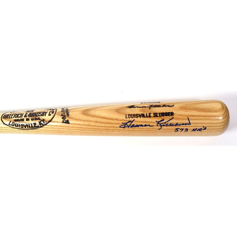 Harmon Killebrew Autographed/Inscribed 573 HRs Louisville Slugger