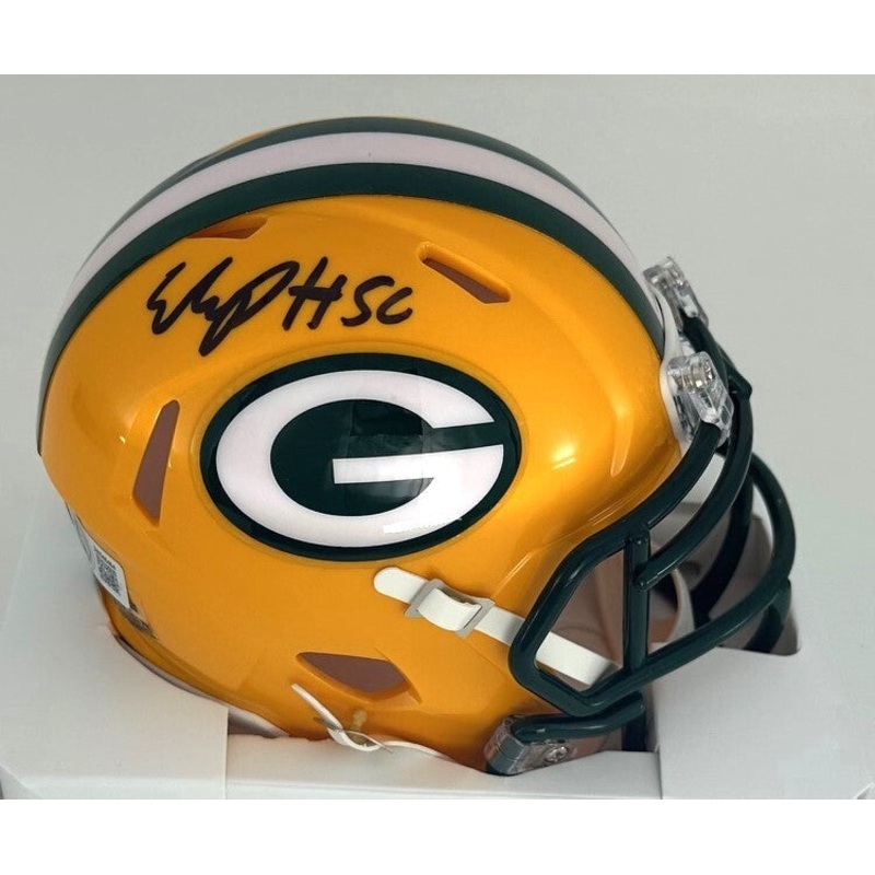 Packers Linebacker EDGERRIN COOPER Signed Riddell Speed Mini Helmet AUTO – BAS