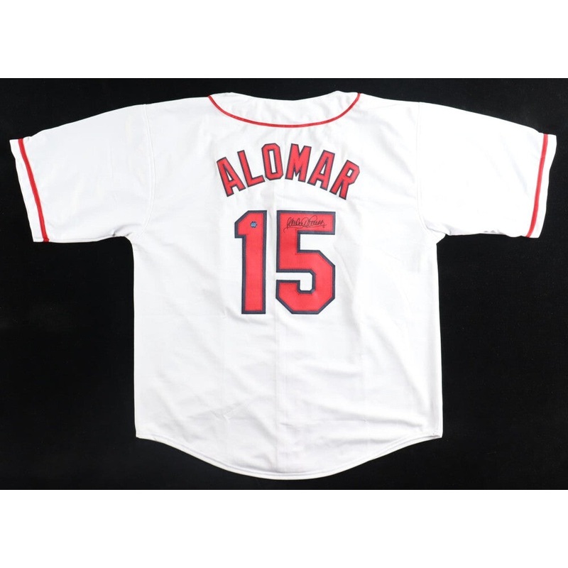 Sandy Alomar Jr Signed Cleveland Indians Jersey (All World Memorabilia Hologram)