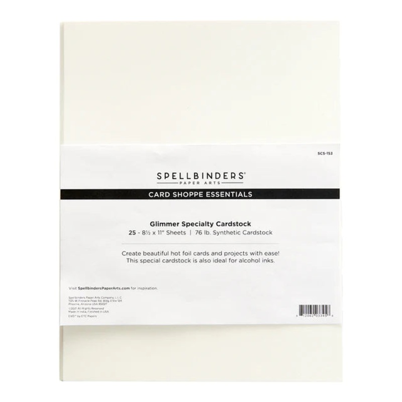 Spellbinders GLIMMER SPECIALTY CARDSTOCK 8 1/2 X 11 – 25 PACK