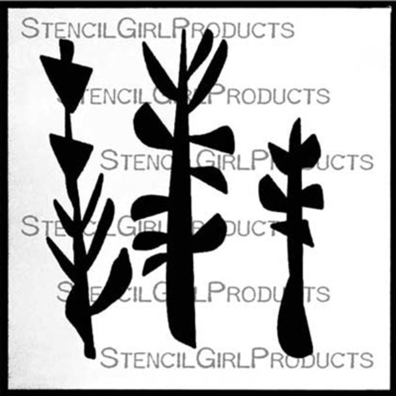 StencilGirl Products Pickleweed 6×6