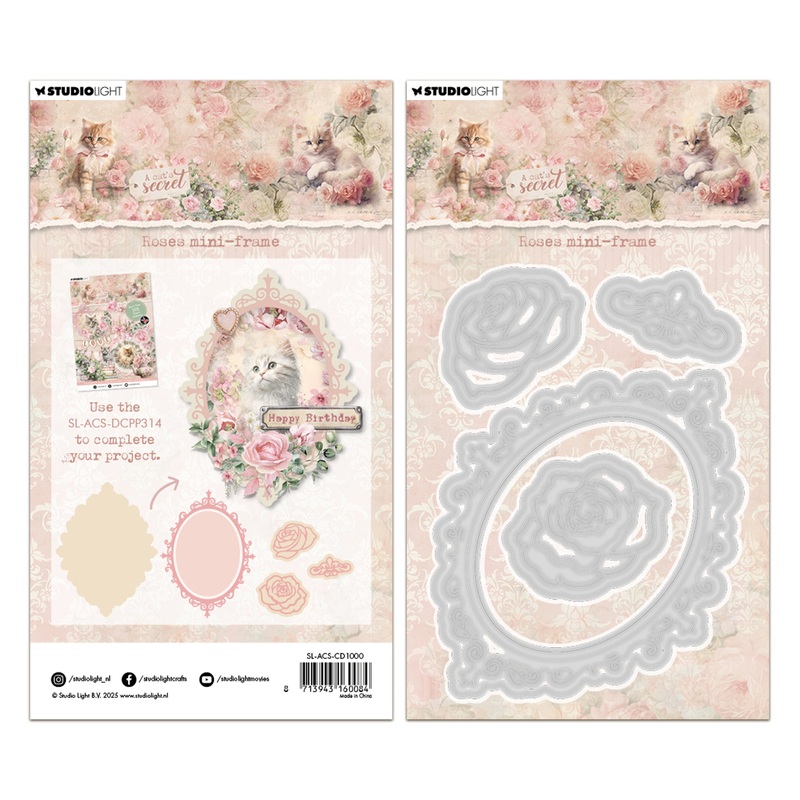 Studio Light A Cat’s Secret – Cutting Die Roses Mini-frame