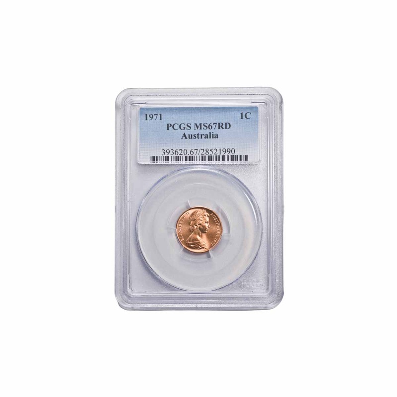 1971 1c PCGS MS67RD (Gem Uncirculated)