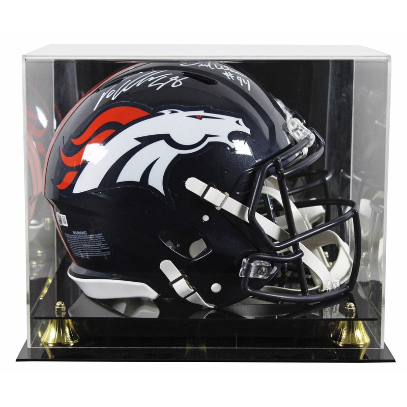Broncos DeMarcus Ware & Von Miller Signed F/S Speed Proline Helmet W/ Case BAS W