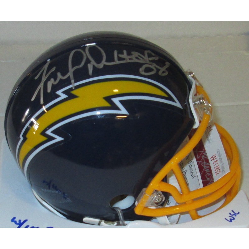 Chargers Hall of Famer FRED DEAN Signed Mini Helmet AUTO w/ HOF ’08 JSA!!