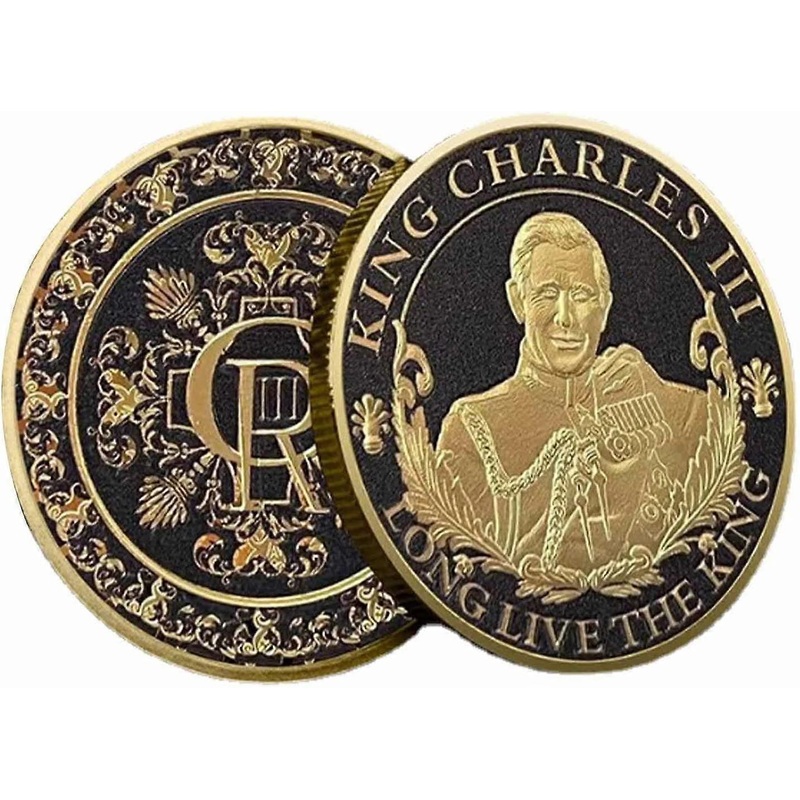 King Charles Iii Commemorative Coin,king Charles Iii Coronation Souvenirs 2023 Commemorative Coin Metal Coins For Collectors