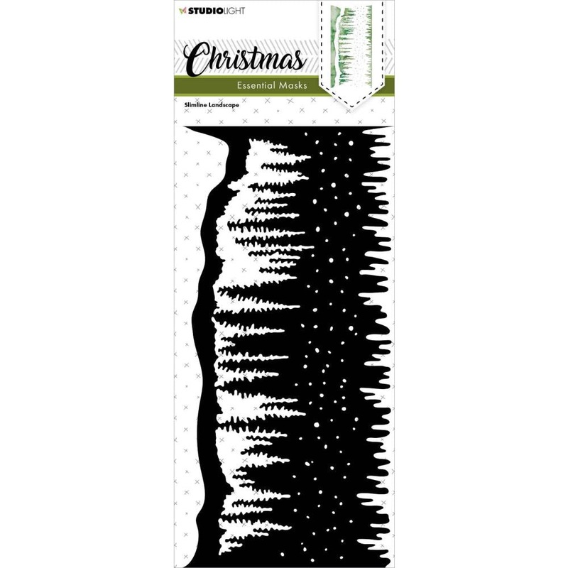 Studio Light Essentials Slimline Stencil Nr. 114, Christmas Landscape