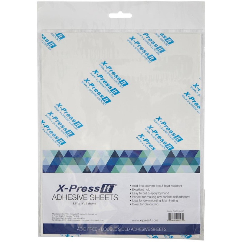 X-Press It Adhesive Sheets- 8.5 x 11 4 pk