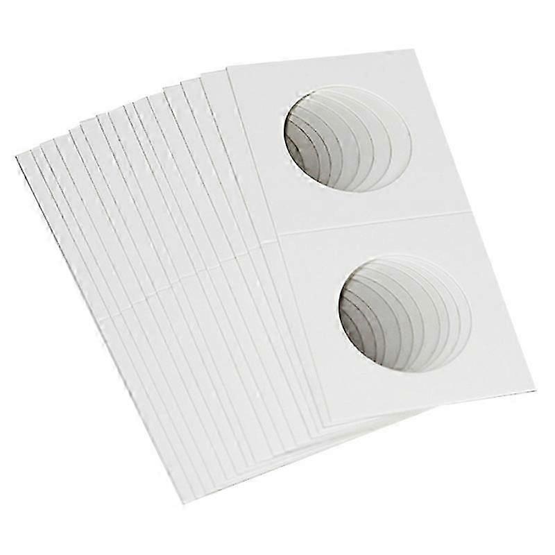 100PCS Square Cardboard Coin Holders Coin Supplies Coin Album Collection Lighthouse Stamp Coin Holde