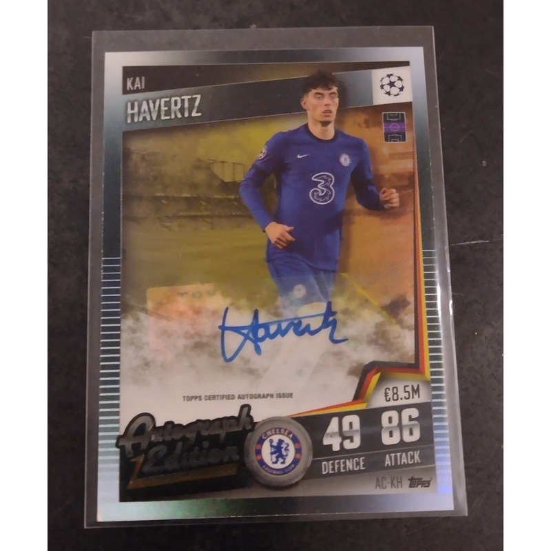 2020-21 Topps Match Attax 101 Kai Havertz Autograph Edition /101 Trading Card