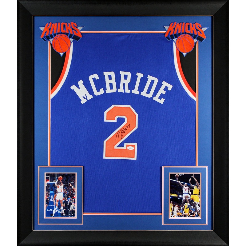 Deuce McBride Authentic Signed Blue Pro Style Framed Jersey JSA Witness