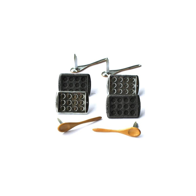 Eyelet Outlet Shape Brads 12/Pkg Baking