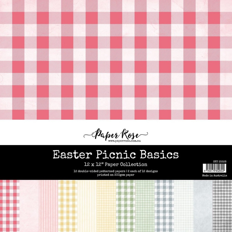 Paper Rose 12X12 Paper Collection, Easter Picnic Basics