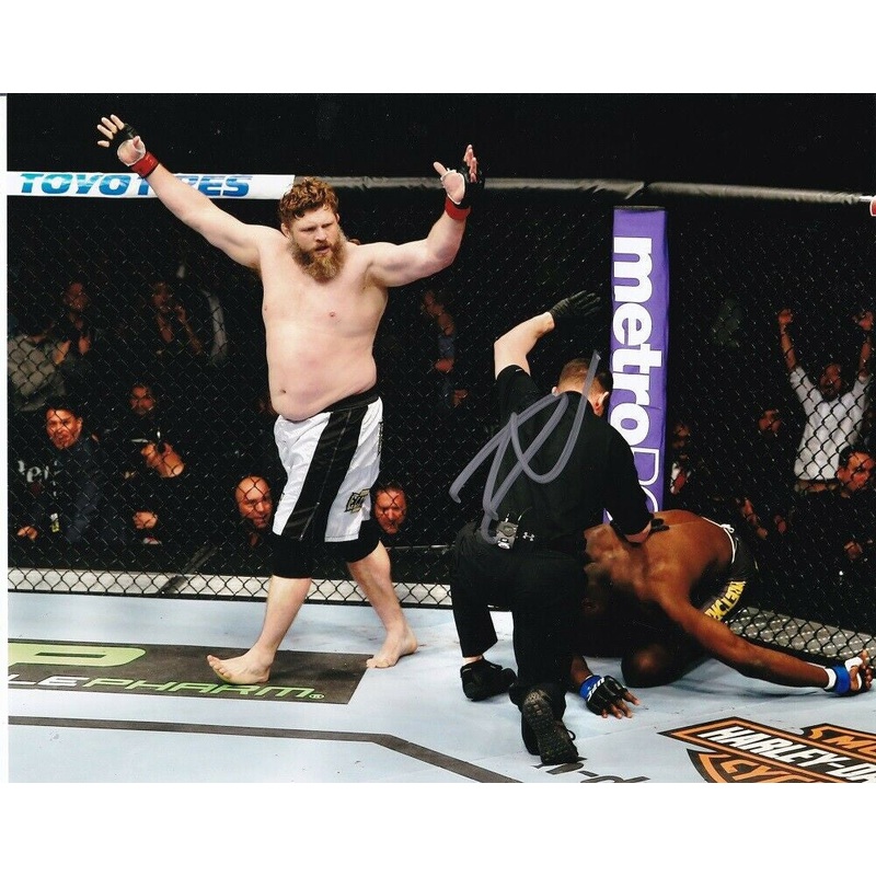 Roy Nelson Signed 8×10 UFC Photo vs Cheick Kongo SI 34643