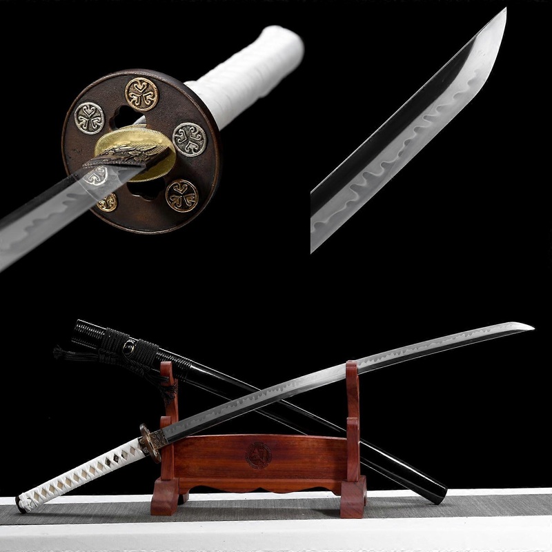 103 cm  Katana, Samurai Sword, Sharp, Katana Sword Sharp, Hand Forged T10 Steel Burning Blade Collection, Gifts, Wilderness Survival Ref: 7720