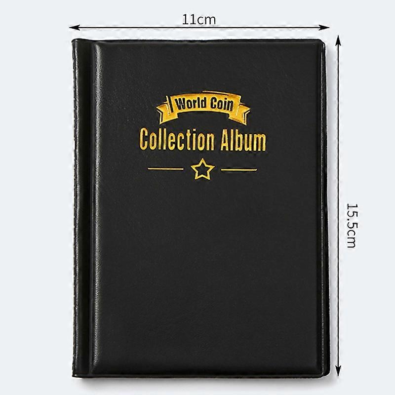 120 Pockets Coin Collection Book 10 Pages Coin Collection Holder Album Commemorative Coin Organizer Storage