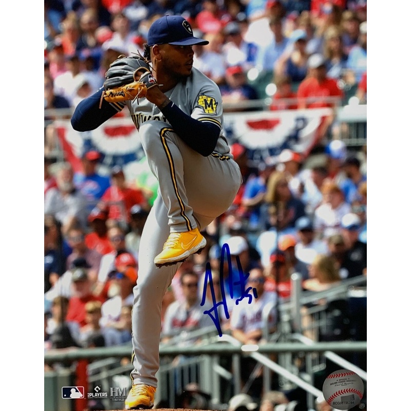 Brewers All Star Pitcher FREDDY PERALTA Signed 8×10 Photo #7 AUTO