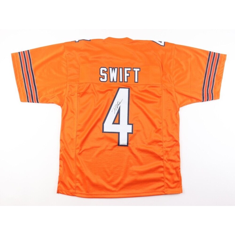 D Andre Swift Signed Bears Jersey (JSA QR) Chicago’s Top Running Back 2024