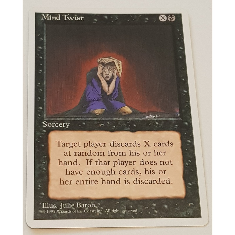 Magic the Gathering 4th Edition Mind Twist Trading Card