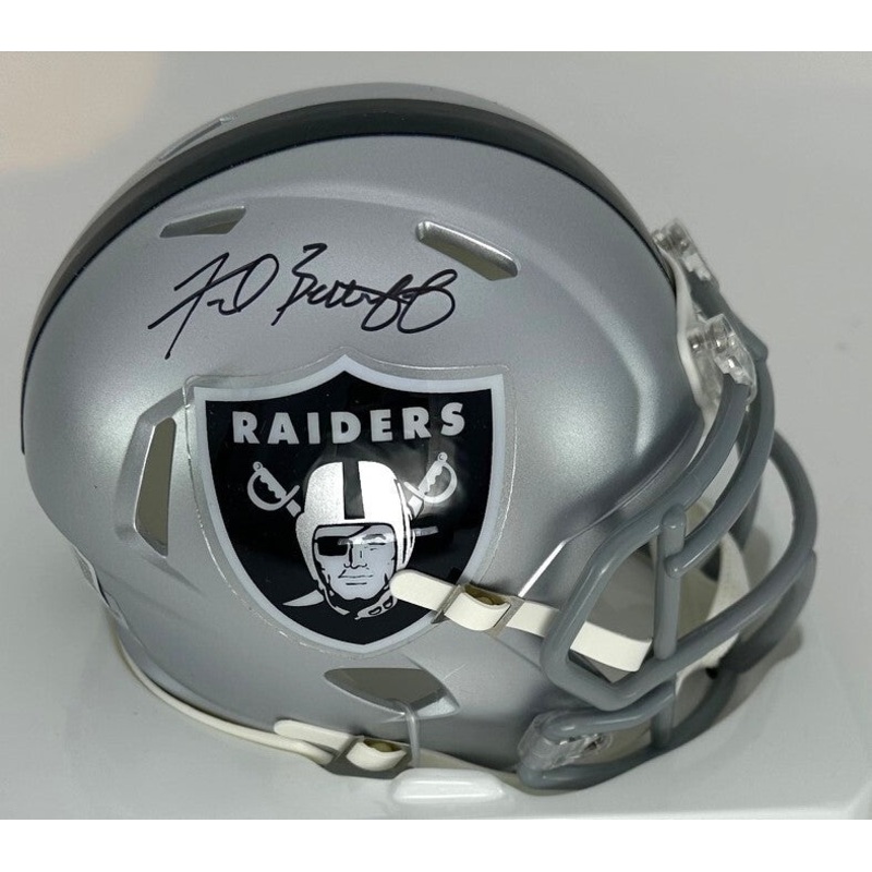 Oak Raiders FRED BILETNIKOFF Signed Riddell Speed Mini Helmet AUTO – BAS