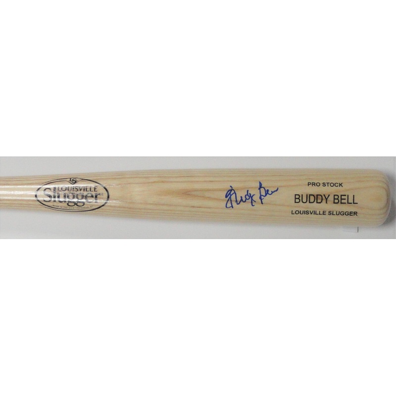 Rangers BUDDY BELL Signed Louisville Slugger Name Engraved Blonde Bat AUTO – JSA