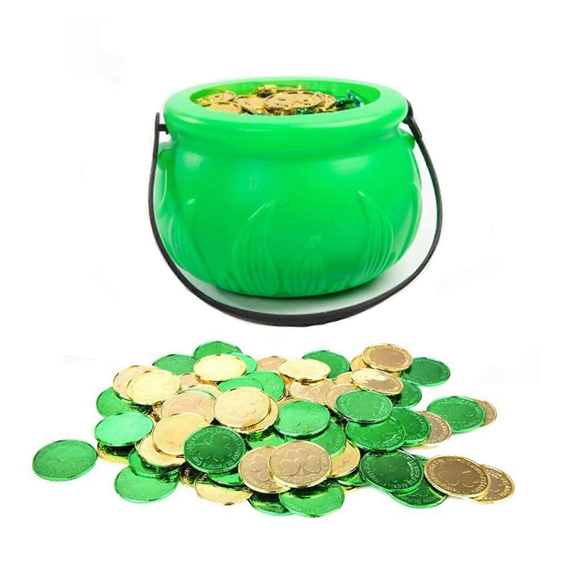 Saint Patrick’s Day Coin Set in Canister Holiday Spirit with Featuring Collection of Coin in Decorative Canister