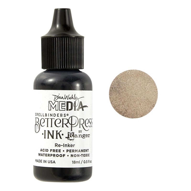 Spellbinders BetterPress Reinker 0.5oz By Dina Wakley Elephant
