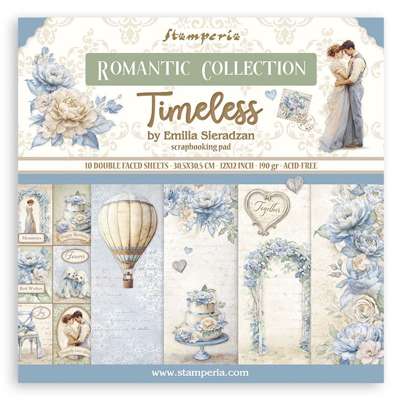 Stamperia Timeless 12×12 Inch Paper Pack