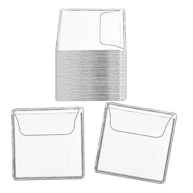 200Pcs Single Pocket Coin Sleeves Holders Clear PVC Coin Protectors