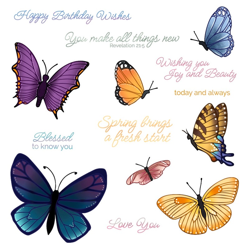 All Things New – 6×8 Clear Stamp Set