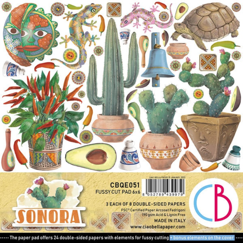 Ciao Bella Sonora Fussy Cut Pad 6×6 24/Pkg