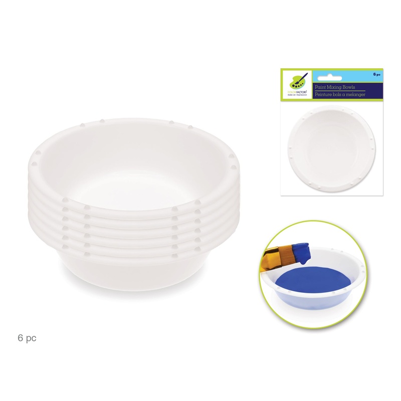 Color Factory – 3 Plastic Paint & Mix Cups 6pc