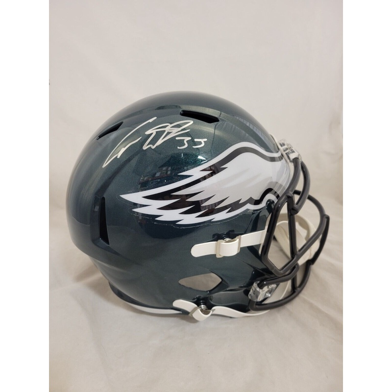 COOPER DEJEAN SIGNED PHILADELPHIA EAGLES SPEED REPLICA HELMET FANATICS