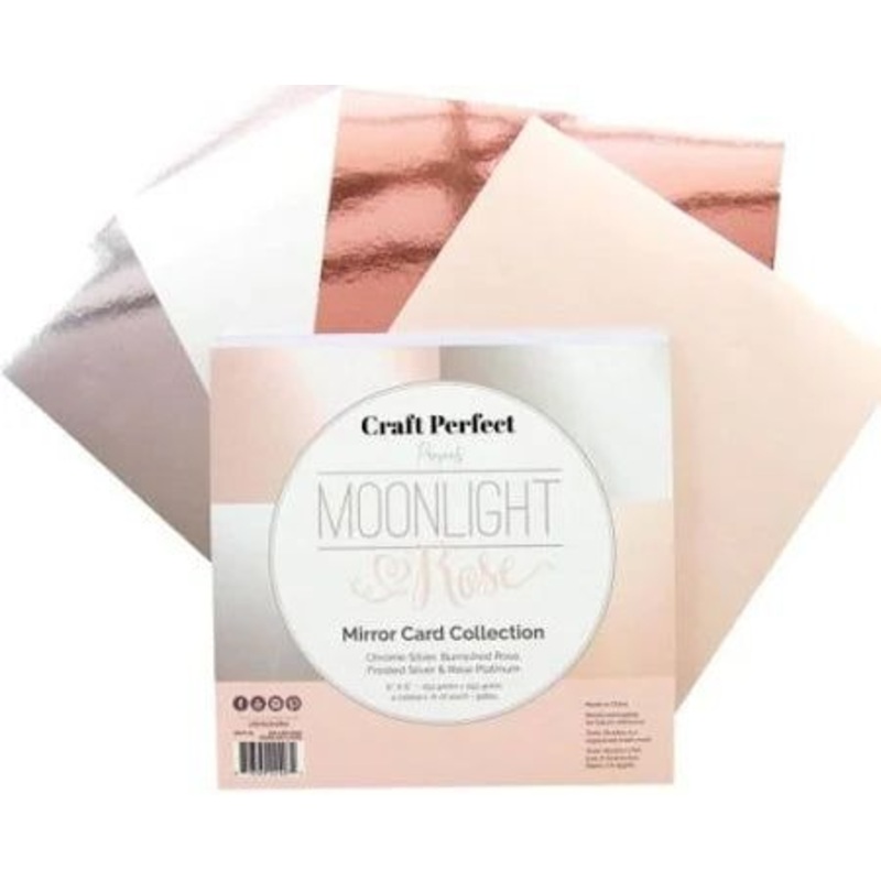Craft Perfect Mirror Card Collection 6×6 24/pkg – Moonlight & Rose