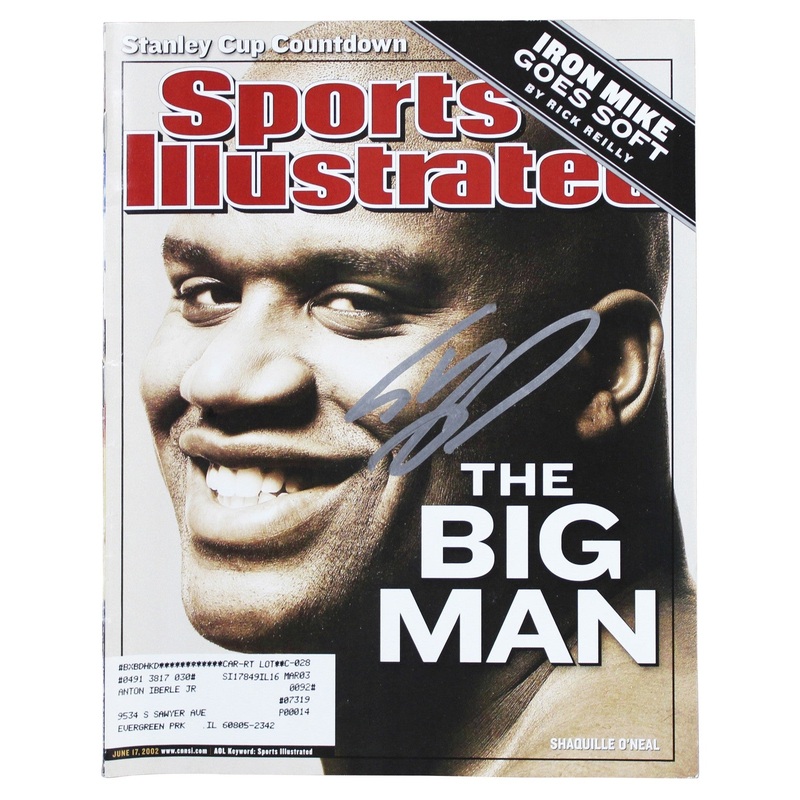 Lakers Shaquille O’Neal Signed June 2002 Sports Illustrated Magazine BAS Witness