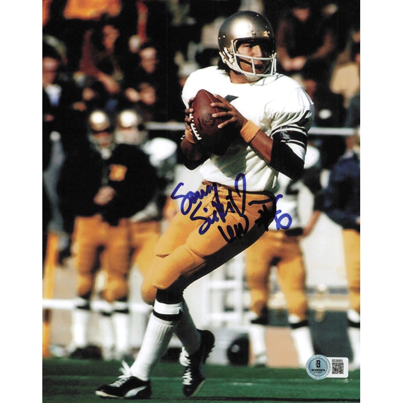 Sonny Sixkiller Autographed 8×10 Photo Washington Huskies Beckett QR #BS36893