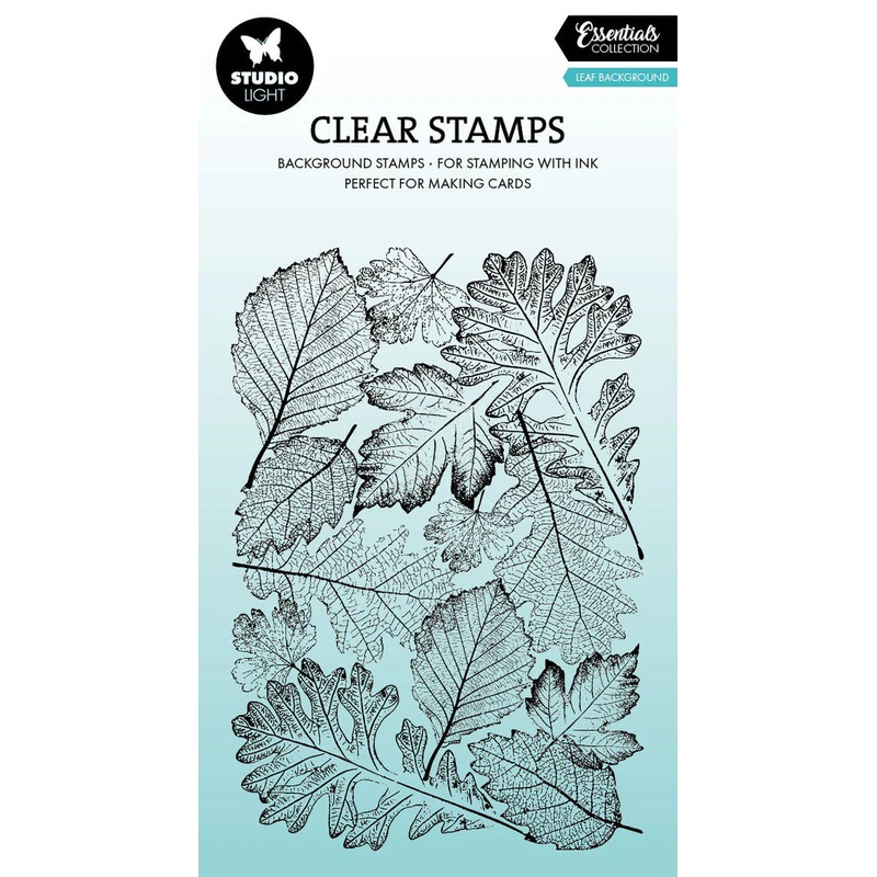 Studio Light Clear Stamp Leaf Background