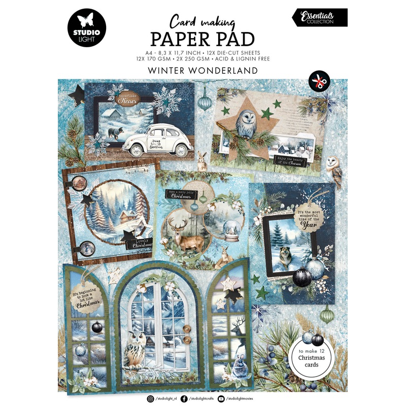 Studio Light Winter Wonderland Card Making Pad
