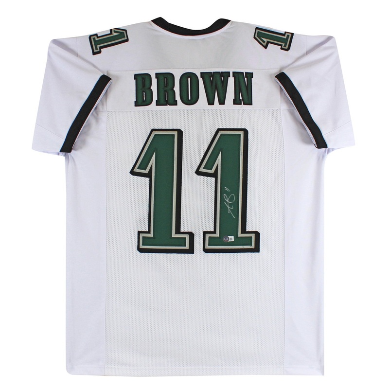 A.J. Brown Authentic Signed White Pro Style Jersey Autographed BAS Witnessed