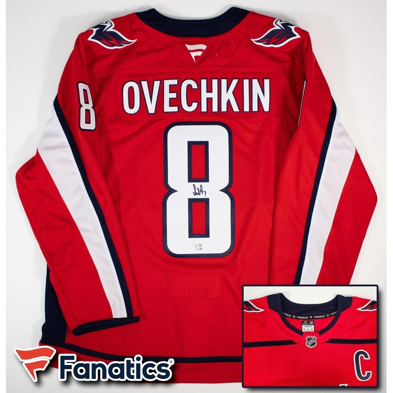 Alex Ovechkin Signed Washington Capitals Fanatics Premium Jersey (Fanatics COA)