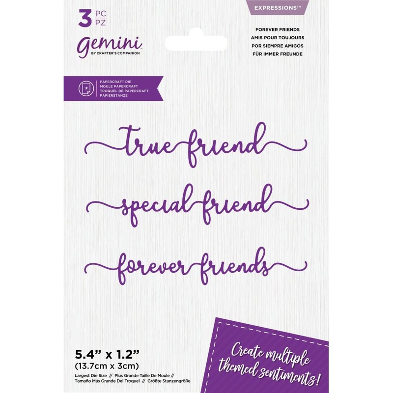 Crafter’s Companion Gemini Expressions Dies Forever Friends