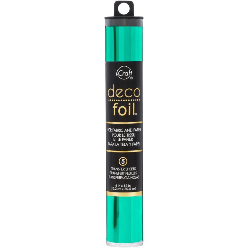 Deco Foil Transfer Sheets 6X12 5/Pkg – Jade