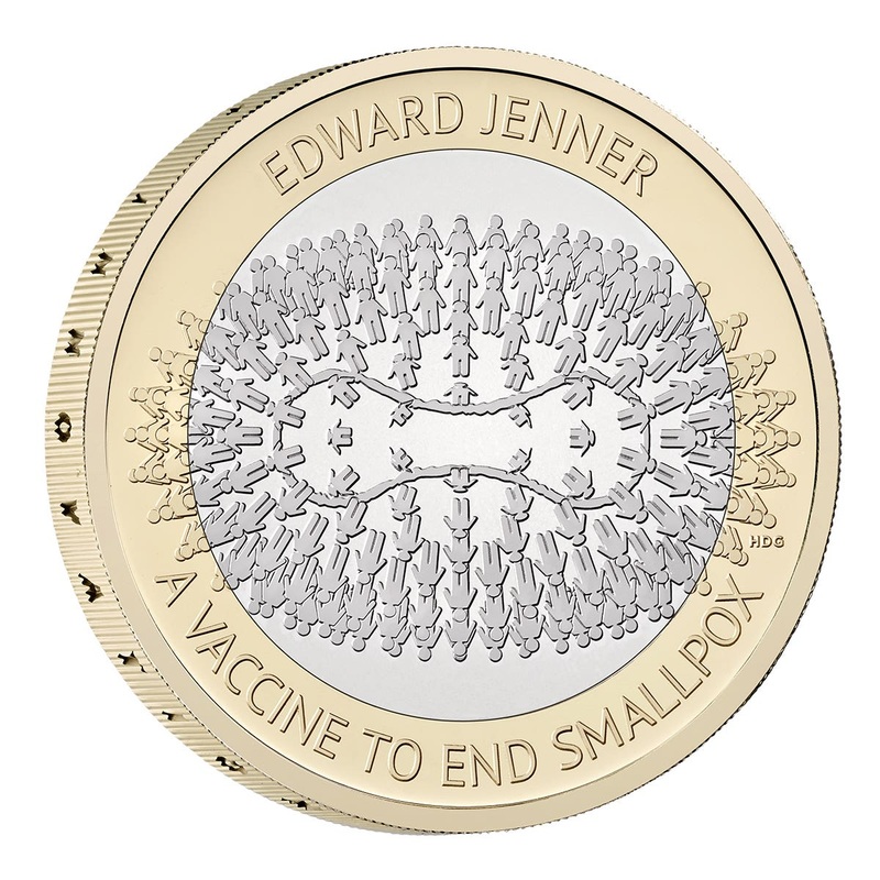 Great Britain 2023 2 Edward Jenner Brilliant Uncirculated Coin