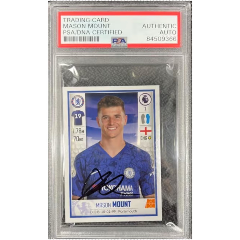 Mason Mount Signed 2020 Panini Premier League Sticker – PSA Authentic