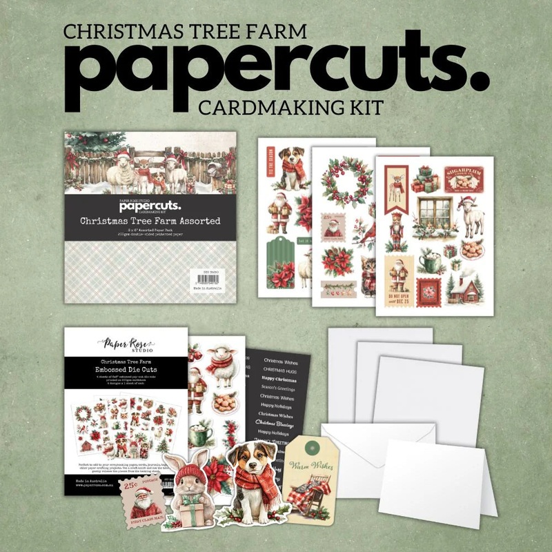 Paper Rose – Christmas Tree Farm Papercuts Cardmaking Kit