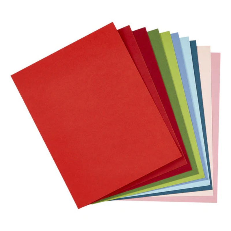 Spellbinders Christmas Assortment ColorWheel Cardstock 8.5 x 11 – 10 Sheets
