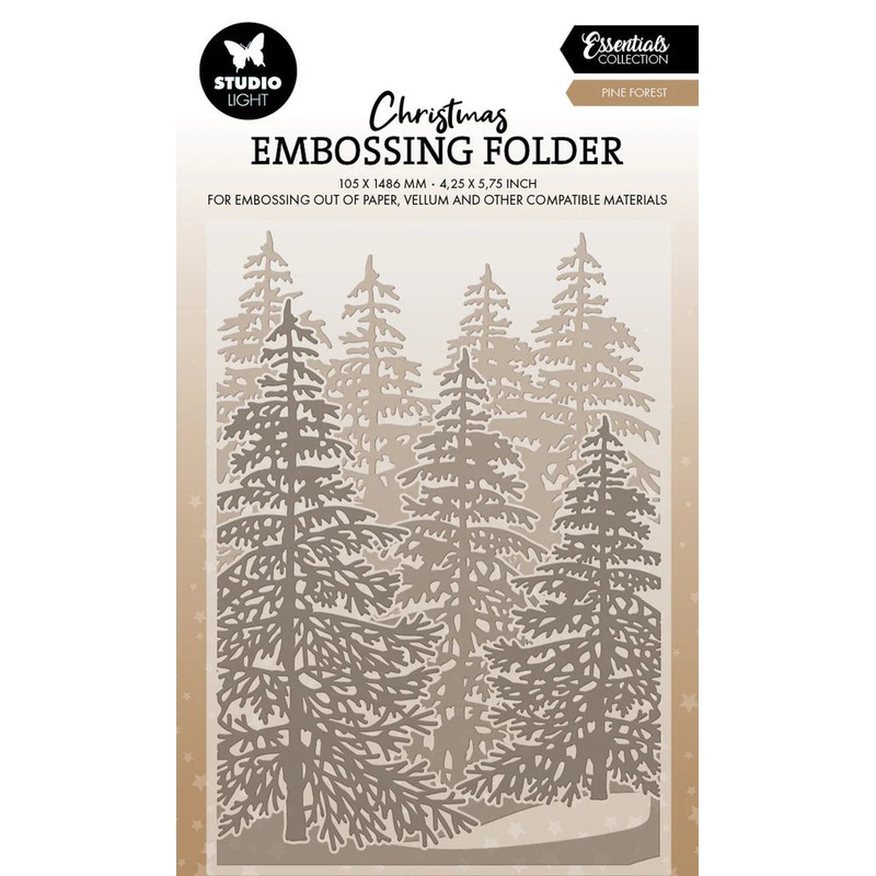 STUDIO LIGHT – Embossing Folder Forest Background Essentials 1 Piece